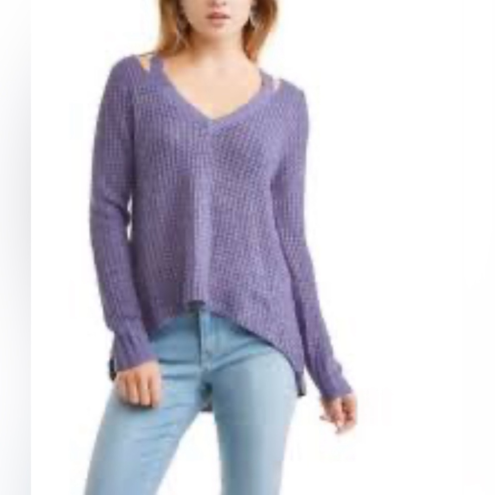 Derek Heart Lavender Knit Sweater-top